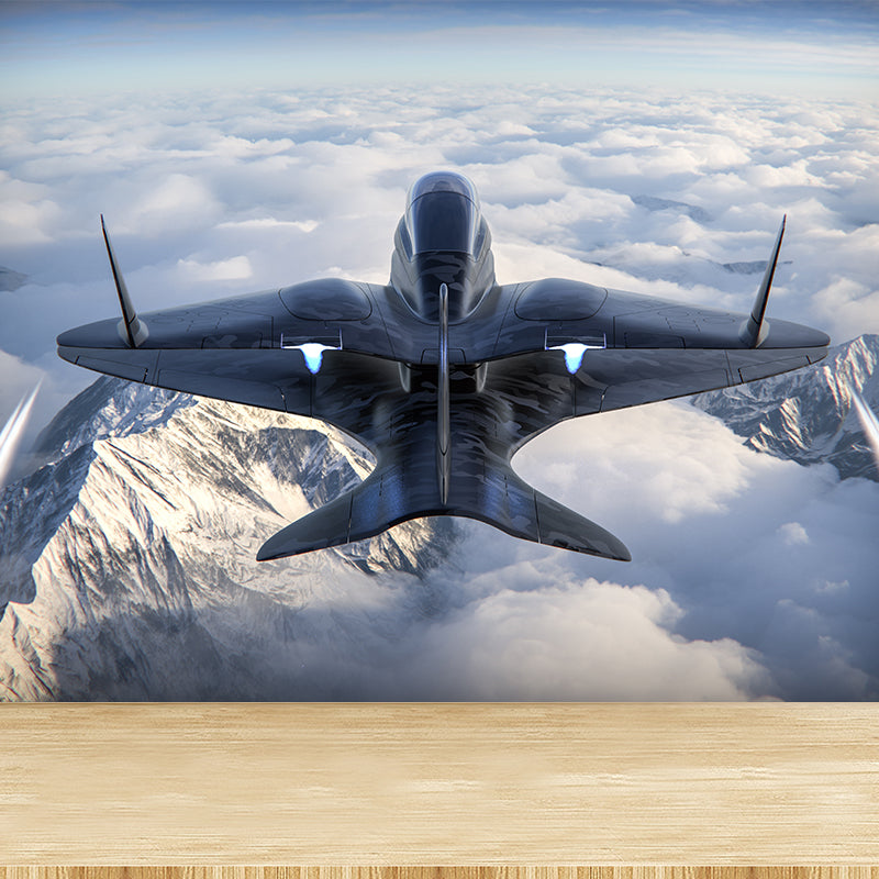 Novelty Style 3D Airplane Wall Murals for Sitting Room, Personalized Size Available