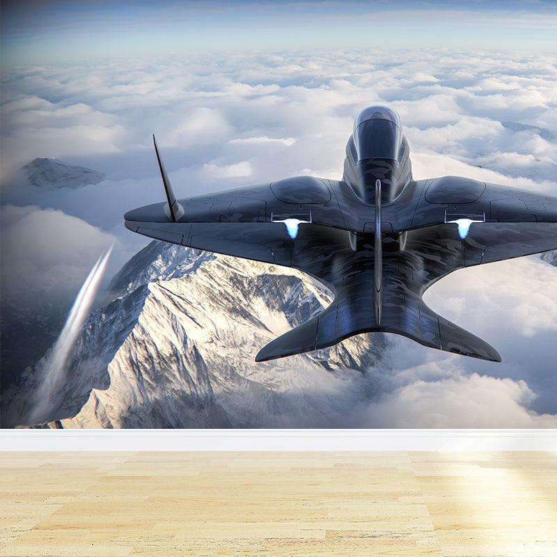 Novelty Style 3D Airplane Wall Murals for Sitting Room, Personalized Size Available