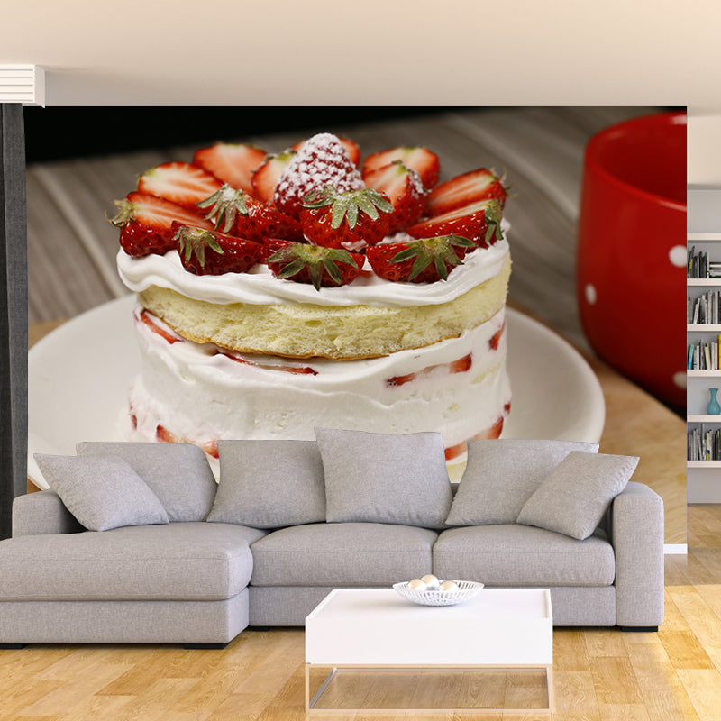 Delicious Dessert Food Mural Wallpaper Decorations for Dessert Shop Kitchen