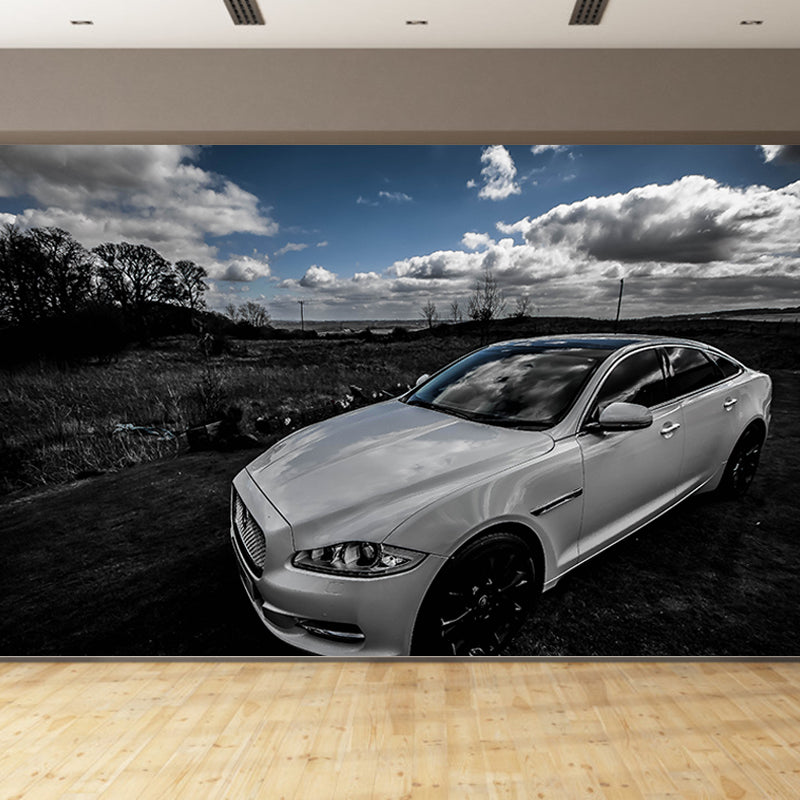 Car Mural Wallpaper for Decoration Contemporary Living Room Wall Covering