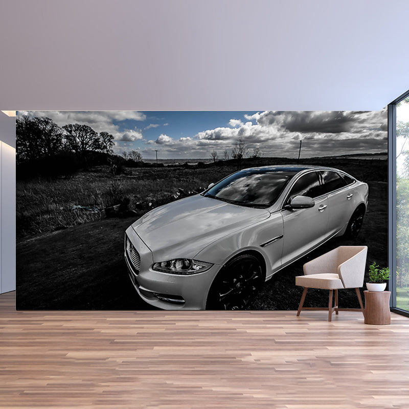 Car Mural Wallpaper for Decoration Contemporary Living Room Wall Covering
