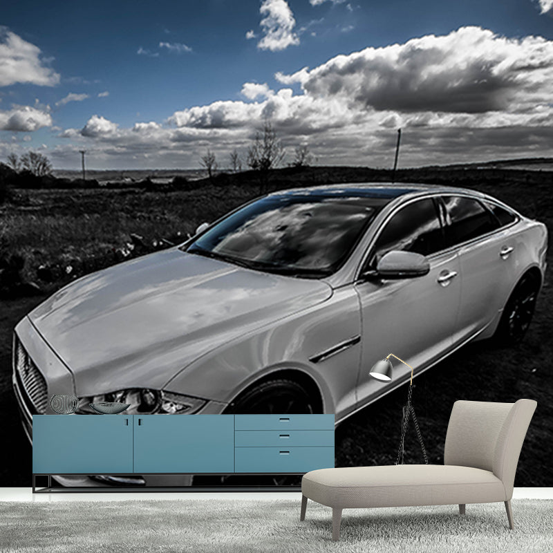 Car Mural Wallpaper for Decoration Contemporary Living Room Wall Covering