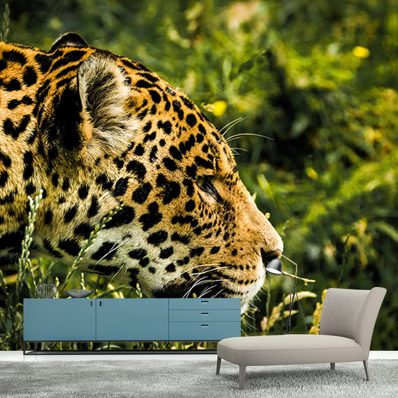 Lifelike Leopard Animal Mural for Home Decor Water Resistant, Made to Measure
