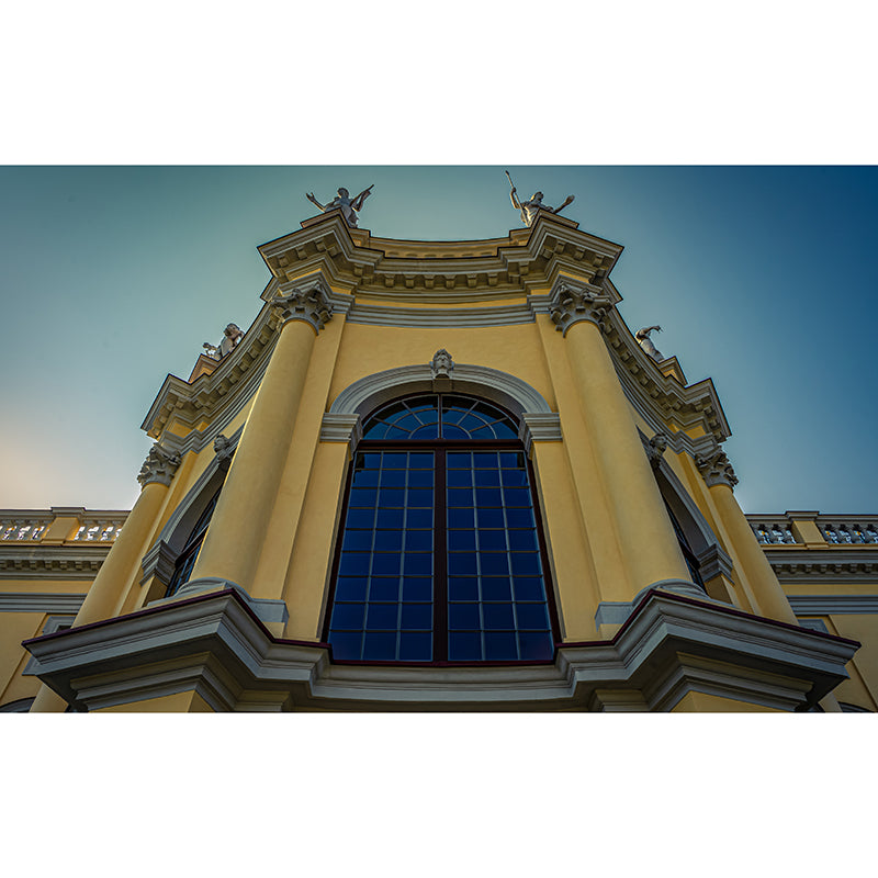 Stain-Resistant City Architecture Wall Covering for Meeting Room Decor