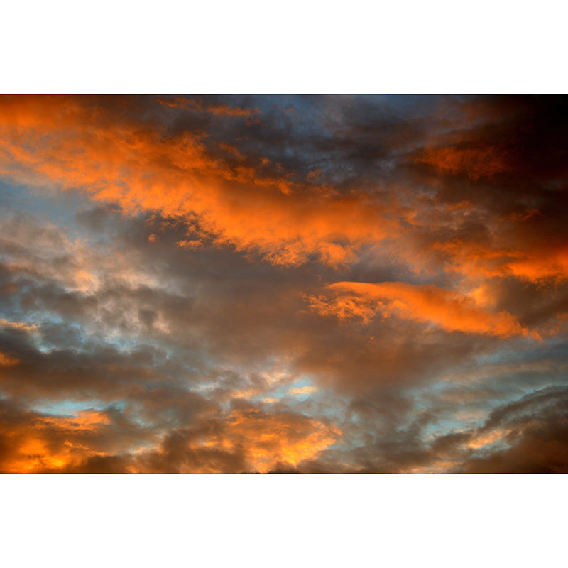 Cloudscape Wallpaper Mural Simple Style Girls Room Mural for Wall Decor