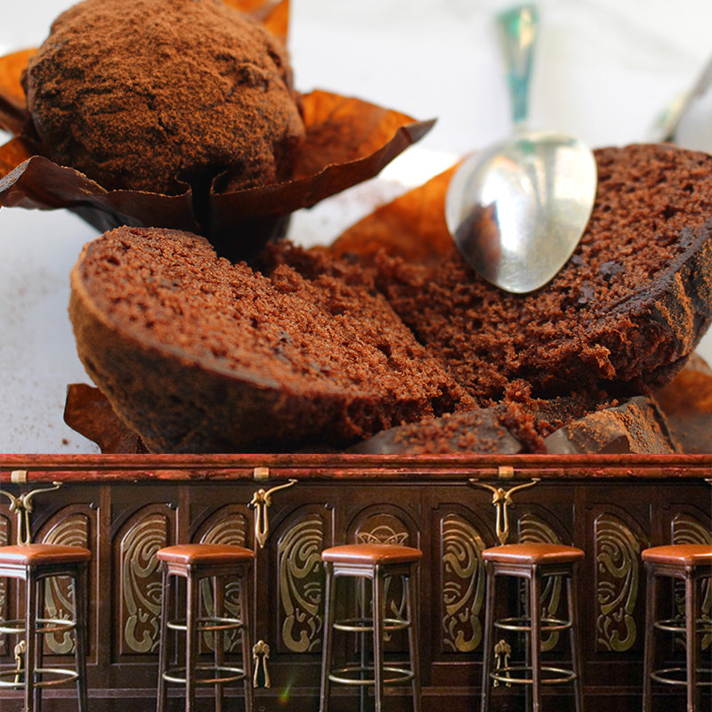 Delicious Muffins Mural Modern Dessert Shop Wall Covering Water Resistant, Custom-Made