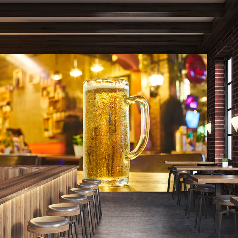 Commercial Bar Wall Mural Contemporary Wall Decor Waterproofing, Personalized