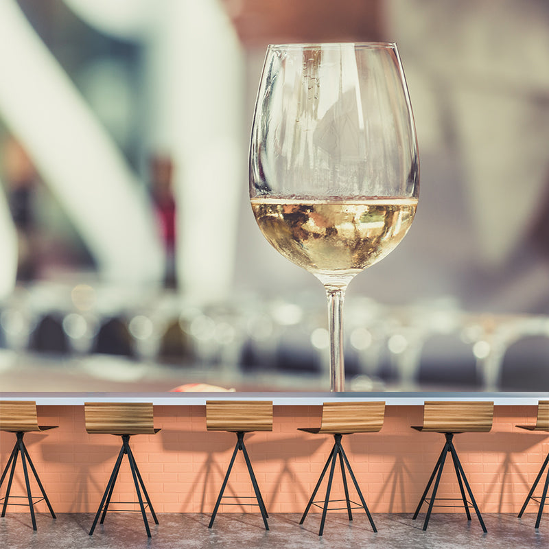 Modern Wallpaper Mural for Wine Bar Stain Resistant Wall Covering, Custom Print