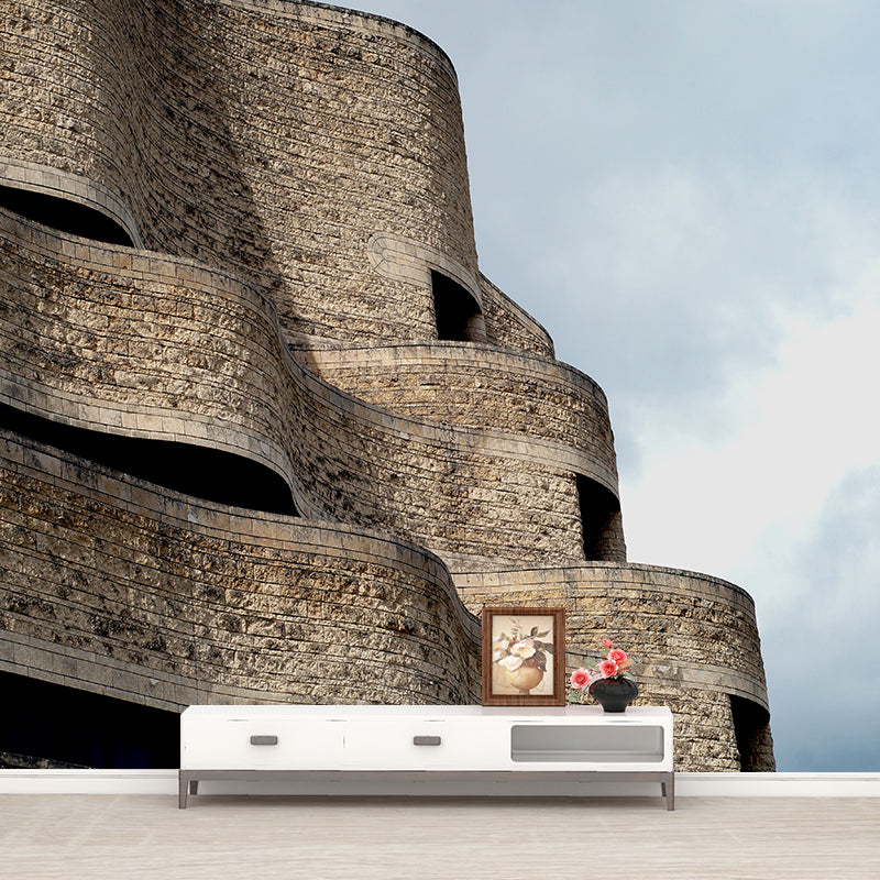 Canada Urban Architecture Mural Wallpaper Stain-Proofing Wall Art for Meeting Room