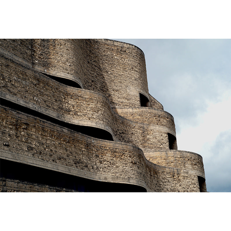 Canada Urban Architecture Mural Wallpaper Stain-Proofing Wall Art for Meeting Room