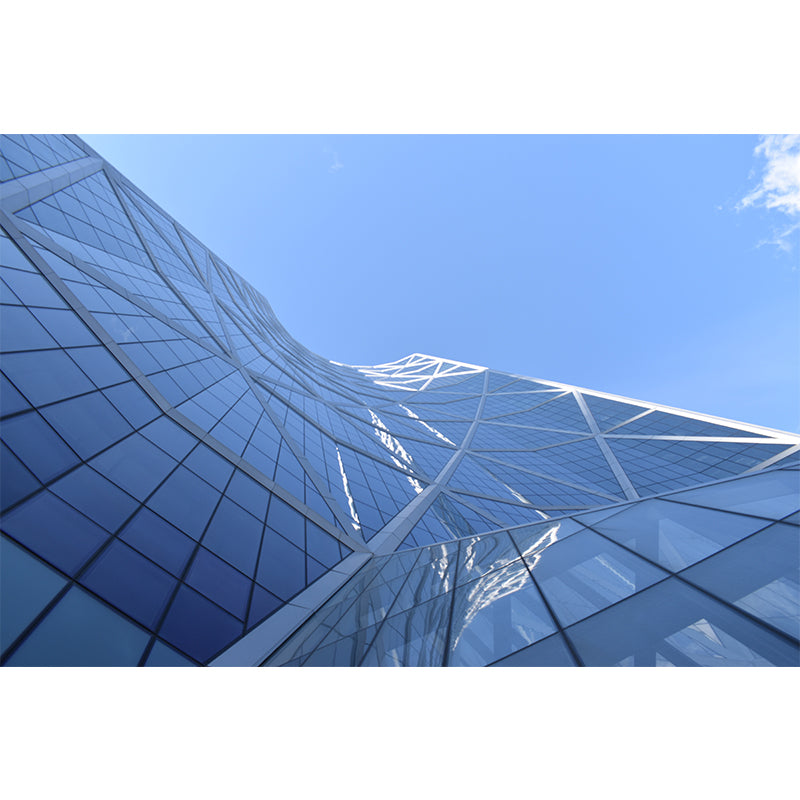 Contemporary City Wall Mural Wallpaper for Meeting Room, Moisture Resistant