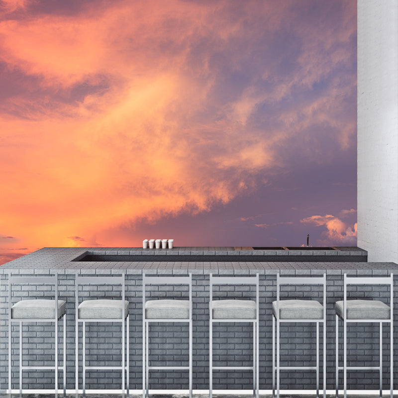 Creative Sky Cloud Wallpaper Mural Minimalistic Waterproof Bedroom Wall Decor