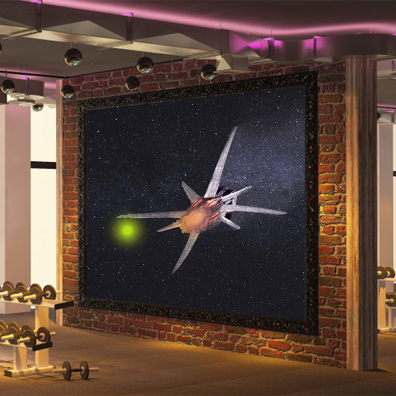 Minimalism Style Mural Wallpaper Dark Color Stain Resistant Wall Art for Home