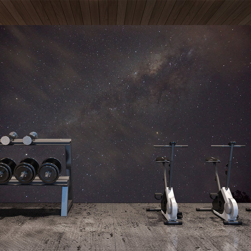 Minimalism Style Mural Wallpaper Dark Color Stain Resistant Wall Art for Home