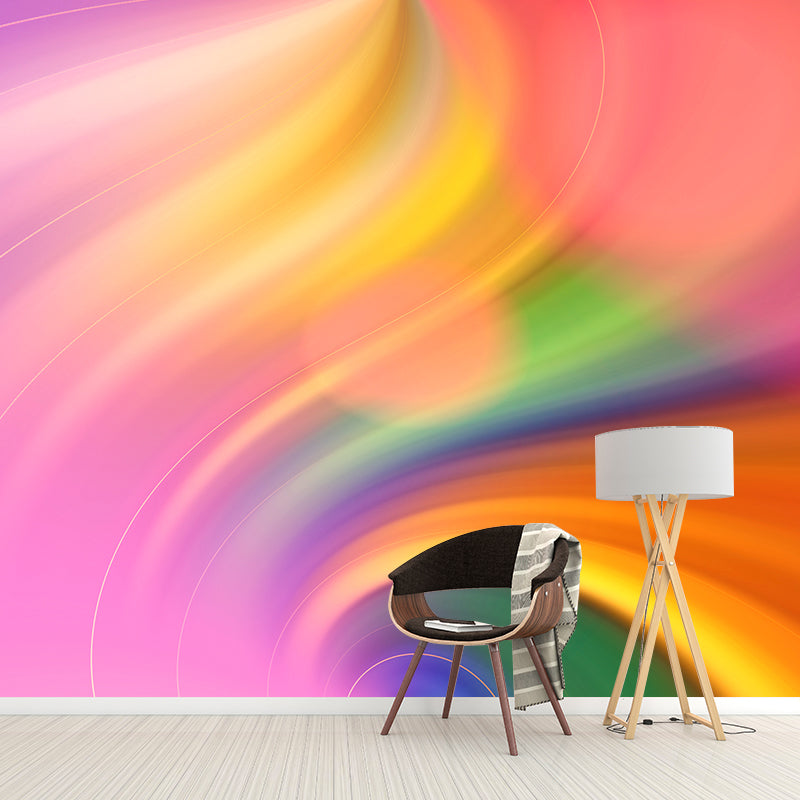 Full Size Abstract Mural Decal Waterproof Wall Covering for Living Room