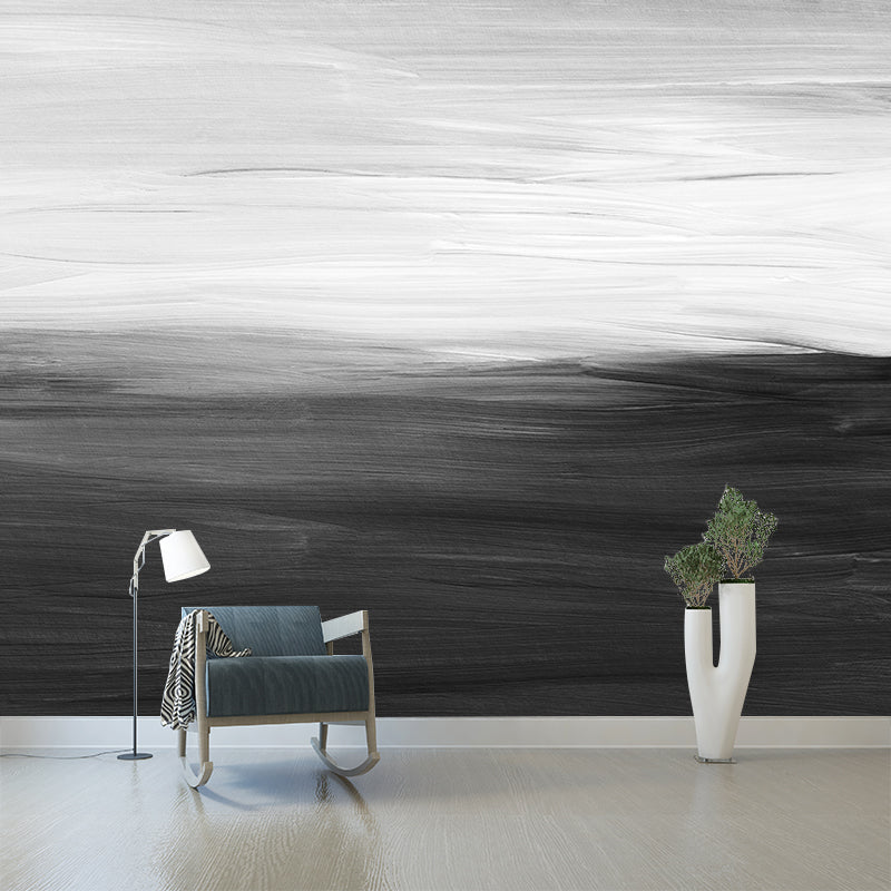 Abstract Wall Paper Mural Illustration Water Resistant Wall Covering for Home