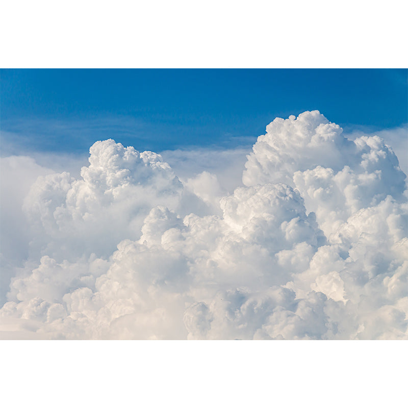 Beautiful Cloudscape Minimalistic Mural Wallpaper, Custom Size Available