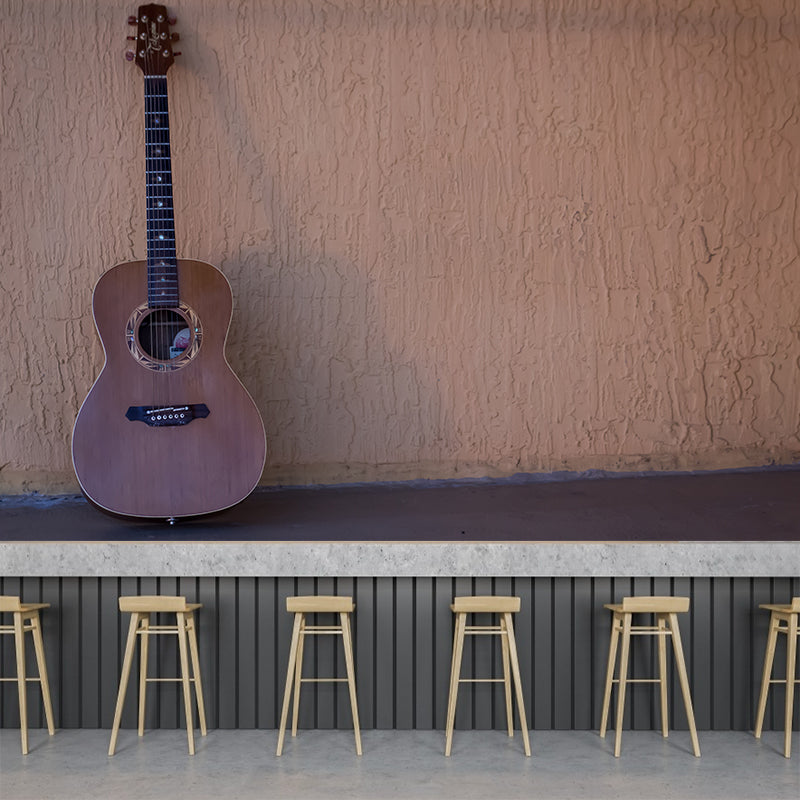 Guitar Water Resistant Mural Modern Washable Living Room Wall Art, Custom Print