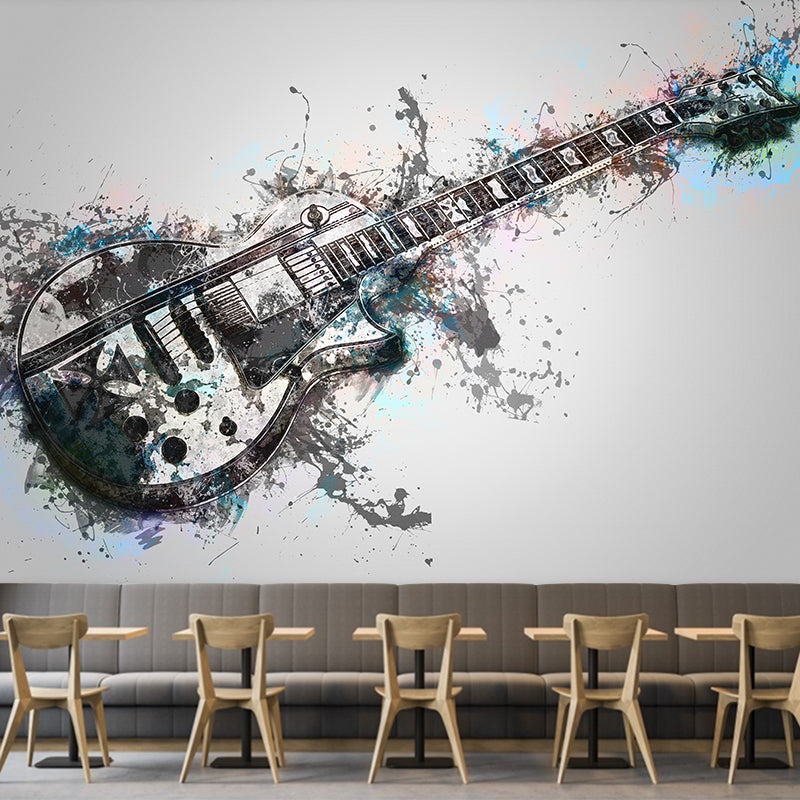 Guitar Hobby Water Resistant Wall Mural Modern Wall Decor, Made to Measure