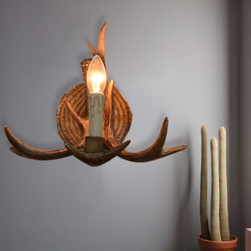 1 lampe à paroi de l'ampoule exposée légère