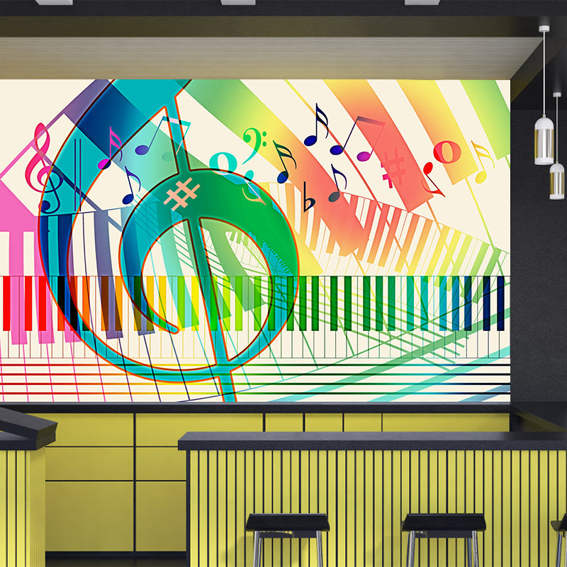 Singing Hobby Mural Wallpaper for Accent Wall Water Resistant, Custom Size Available