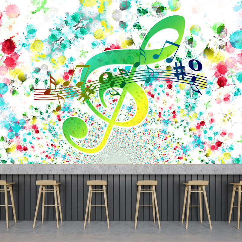 Singing Hobby Mural Wallpaper for Accent Wall Water Resistant, Custom Size Available