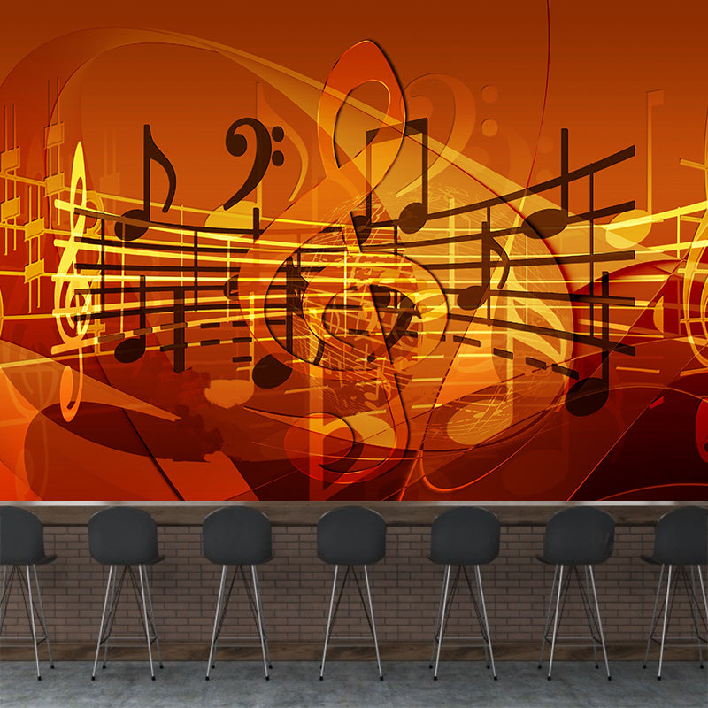 Singing Hobby Mural Wallpaper for Accent Wall Water Resistant, Custom Size Available