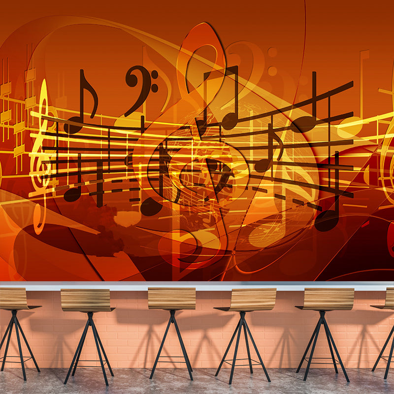 Singing Hobby Mural Wallpaper for Accent Wall Water Resistant, Custom Size Available