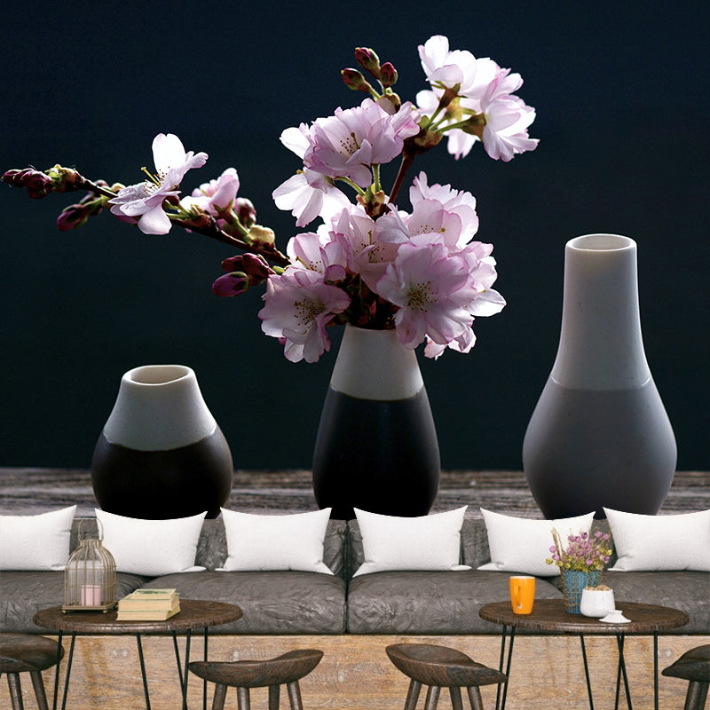 Minimalism Style Mural Wallpaper Flower Modern Wall Covering for Bedroom