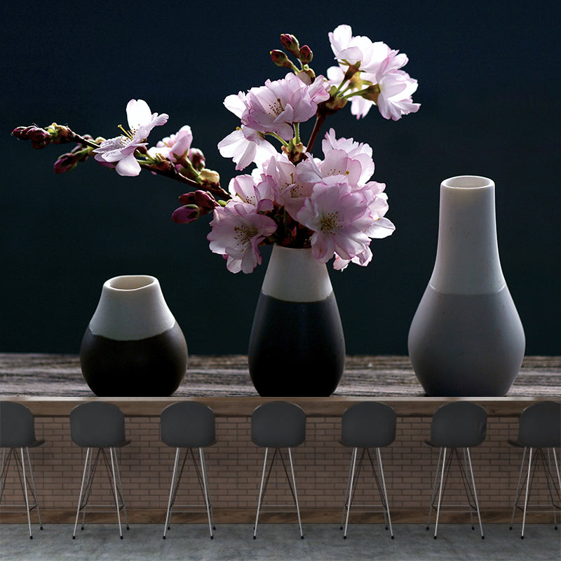 Minimalism Style Mural Wallpaper Flower Modern Wall Covering for Bedroom