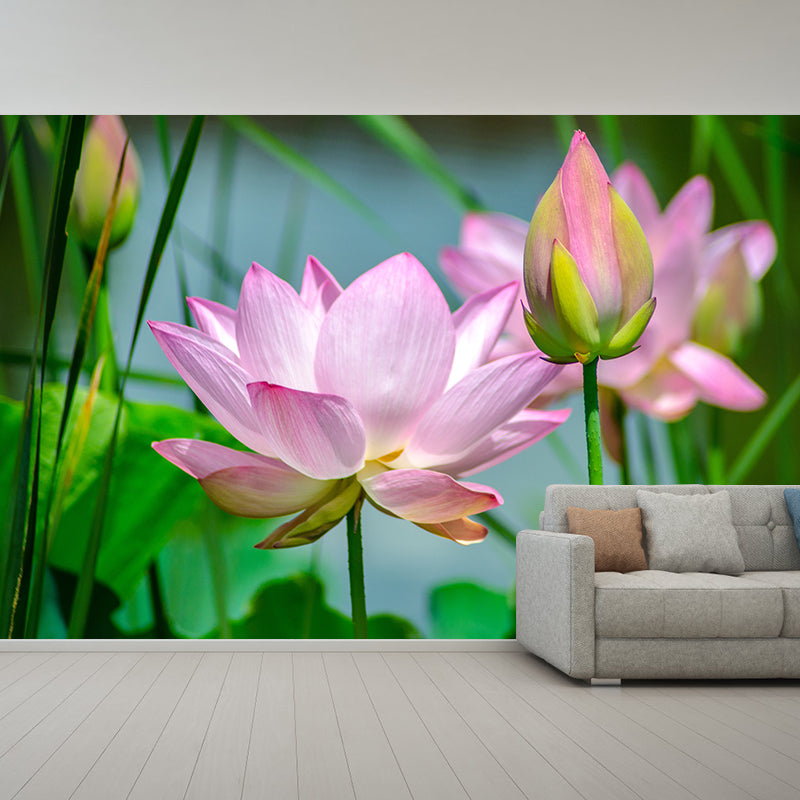 Beautiful Flower Wallpaper Mural Red and Pink Wall Decor for Bedroom, Waterproofing