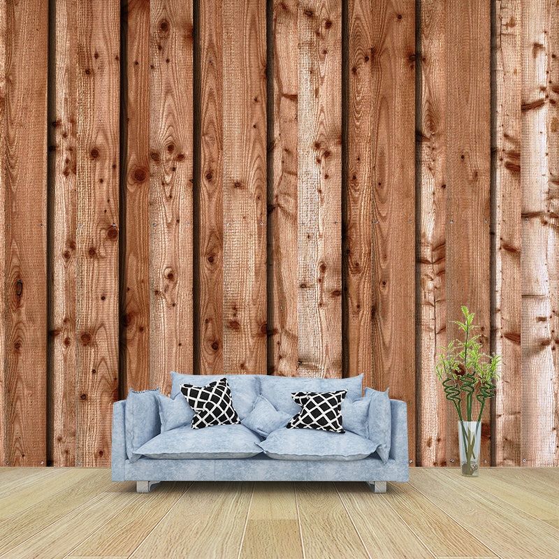 Autocollants muraux personnalisés en Surface en bois, décoration murale pour la maison, le salon, couleur douce