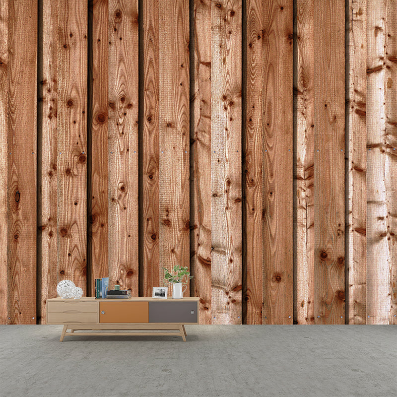 Autocollants muraux personnalisés en Surface en bois, décoration murale pour la maison, le salon, couleur douce