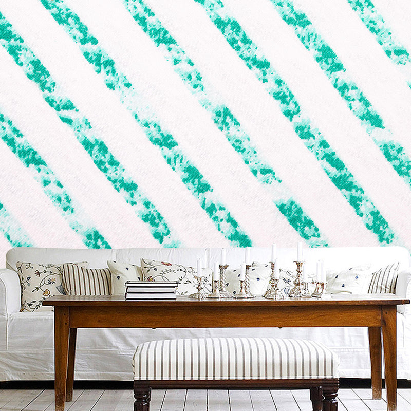 Extra Large Geometry Mural Light Color Illustration Style Wall Art for Home Decor