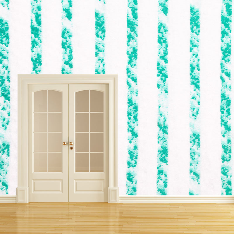 Extra Large Geometry Mural Light Color Illustration Style Wall Art for Home Decor