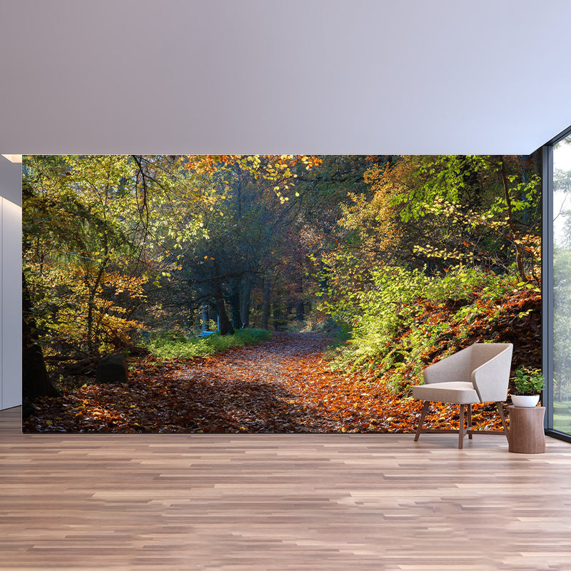 Contemporary Forest Landscape Home Mural Mildew Resistant Wall Decor for Bedroom