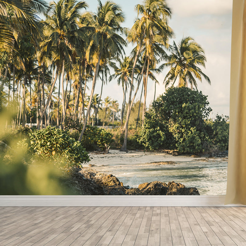 Modern Palm-Trees Landscape Mural Decorative Painting Bedroom Mural Painting