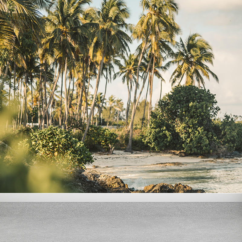 Modern Palm-Trees Landscape Mural Decorative Painting Bedroom Mural Painting