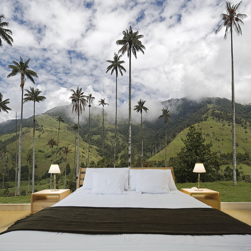 Modern Palm-Trees Landscape Mural Decorative Painting Bedroom Mural Painting