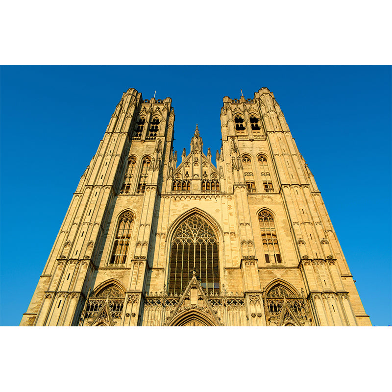 Brussels Mural Horizontal Photography Mildew Resistant Wall Art for Bedroom