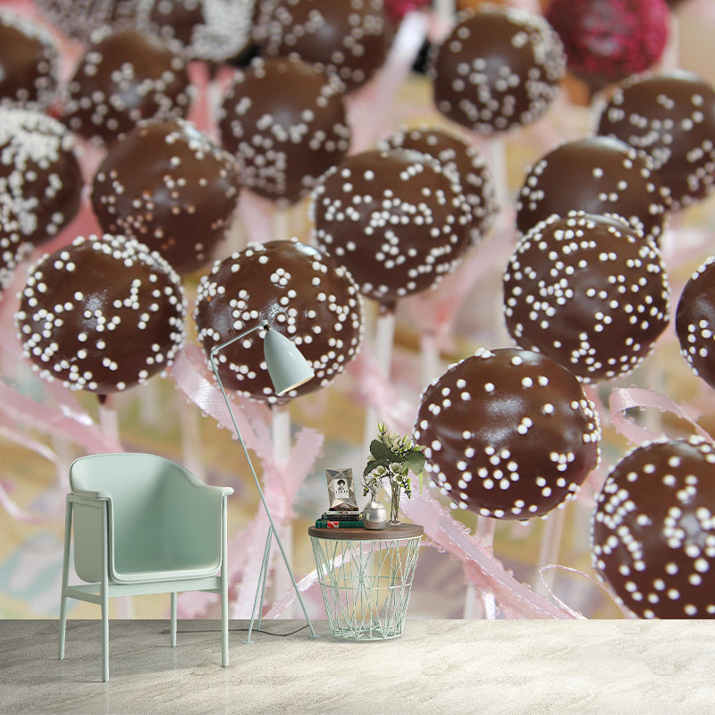 Sweet Style Cake-Pops Mural Decal Stain Resistant Cake Shop Wall Covering