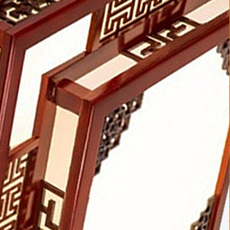 Modern LED Flush Mount Squared Wood Flush Ceiling Light for Living Room