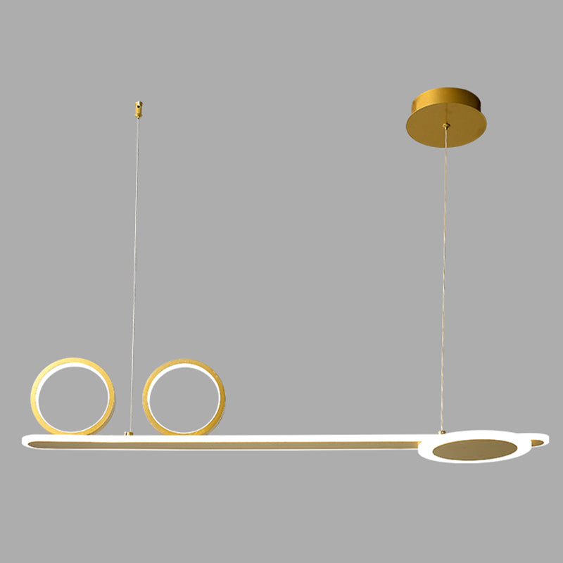 Salle à manger Modern Island LEDLING LINEAR 4 LUMILES PENDANT ALUMINUM LUMIN