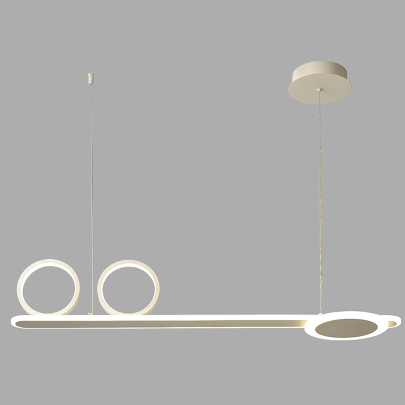 Salle à manger Modern Island LEDLING LINEAR 4 LUMILES PENDANT ALUMINUM LUMIN