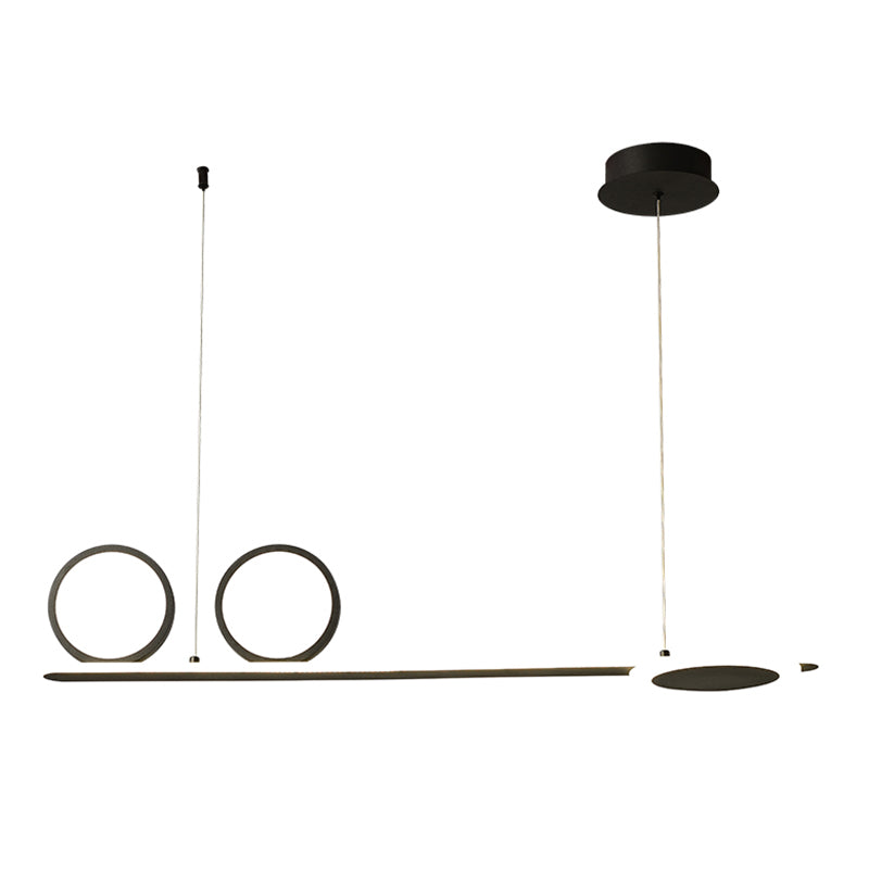 Salle à manger Modern Island LEDLING LINEAR 4 LUMILES PENDANT ALUMINUM LUMIN