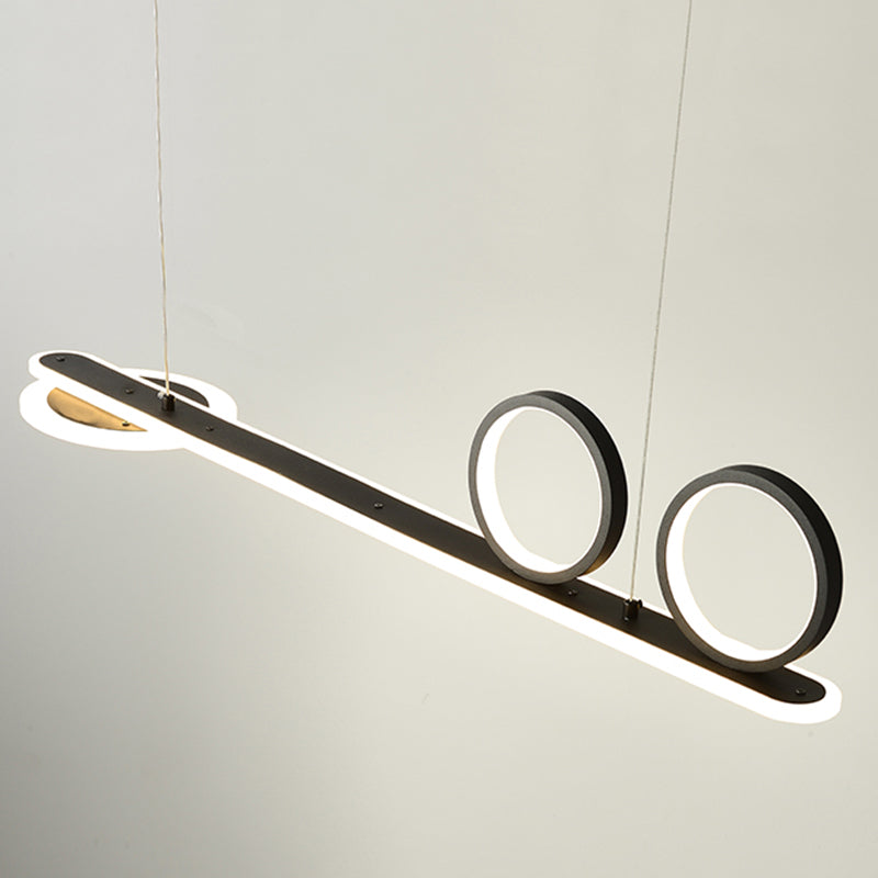 Salle à manger Modern Island LEDLING LINEAR 4 LUMILES PENDANT ALUMINUM LUMIN