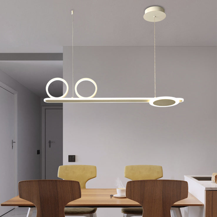 Salle à manger Modern Island LEDLING LINEAR 4 LUMILES PENDANT ALUMINUM LUMIN