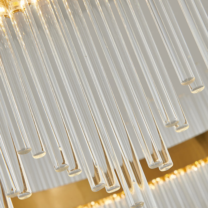 Luci a sospensione contemporanea illuminazione isola lineare lampada sospesa in oro