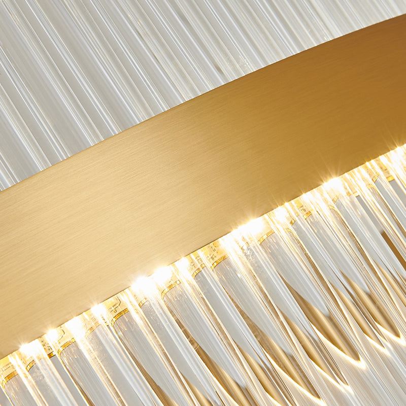 Luci a sospensione contemporanea illuminazione isola lineare lampada sospesa in oro