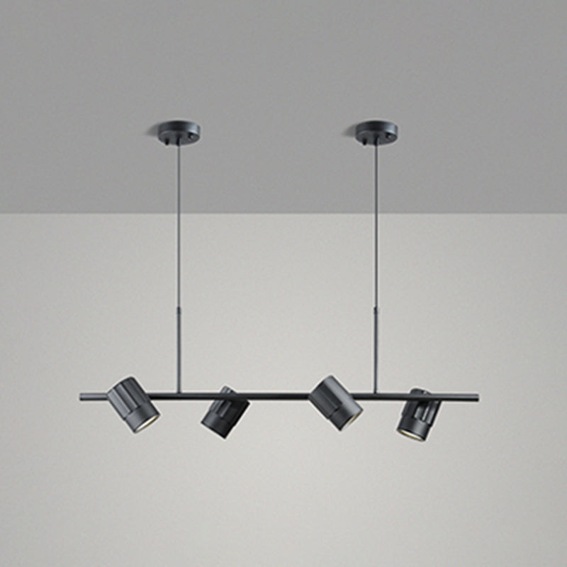 4 Light Kitchen Island Pendant Linear Chandelier Contemporary Island Lighting